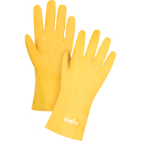Gants &agrave; fini rugueux et r&eacute;sistants aux produits chimiques, Taille 9, 12" lo, PVC, Doublure en Interlock, 47-mil Haskins Industrial Inc.