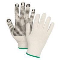 Gants tricot&eacute;s de poids lourd, Poly/coton, Un c&ocirc;t&eacute;, Calibre 7, Moyen Haskins Industrial Inc.