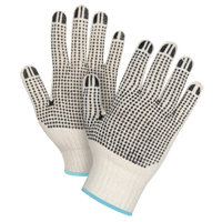 Gants tricot&eacute;s de poids lourd &agrave; deux c&ocirc;t&eacute;s avec pois, Poly/coton, Deux c&ocirc;t&eacute;s, Calibre 7, T-Grand Haskins Industrial Inc.