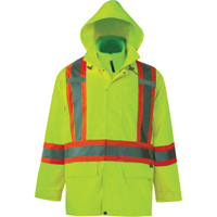 Vestes de s&eacute;curit&eacute; 3 en 1 Journeyman, Polyester, Jaune lime haute visibilit&eacute;, Petit Haskins Industrial Inc.