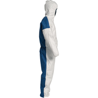 Combinaisons avec capuchon, 4T-Grand, Bleu/Blanc, Tyvek 400 D Haskins Industrial Inc.