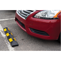 Parking Curb, Rubber, 3' L, Black/Yellow Haskins Industrial Inc.