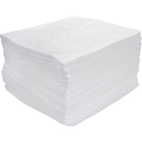 Premium Meltblown Sorbent Pads, Oil Only, 15" x 17", 25 gal. Absorbancy Haskins Industrial Inc.