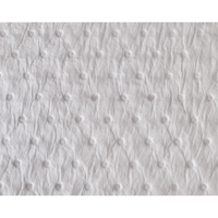 Premium Fine Fiber Sorbent Pads, Oil Only, 15" x 17", 25 gal. Absorbancy Haskins Industrial Inc.