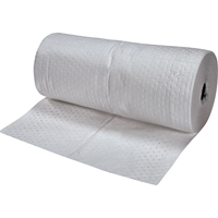 Premium Fine Fiber Sorbent Rolls, Mediumweight, 150' L x 30" W, 40 gal. Absorbancy Haskins Industrial Inc.