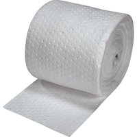 Premium Fine Fiber Sorbent Rolls, Mediumweight, 150' L x 15" W, 20 gal. Absorbancy Haskins Industrial Inc.