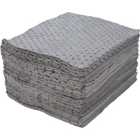 Feuilles absorbantes en fibres fines de premi&egrave;re qualit&eacute;, Universel, 15" x 17", 30 gal. d'absorption Haskins Industrial Inc.