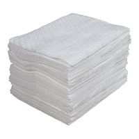 Premium Laminated (SMS) Sorbent Pads, Oil Only, 15" x 17", 30 gal. Absorbancy Haskins Industrial Inc.