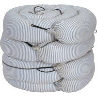 Barrage absorbant de premi&egrave;re qualit&eacute;, Universel, 10' lo x 8" la, Absorption 70 gal., 4 /pqt Haskins Industrial Inc.