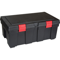 Water Resistant Storage Container, 33" W x 19" D x 13" H, Black Haskins Industrial Inc.