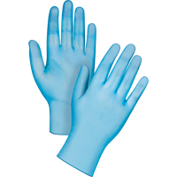 Medical-Grade Disposable Gloves, Small, Vinyl, 4.5-mil, Powder-Free, Blue, Class 2 Haskins Industrial Inc.