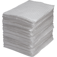 Industrial-Grade Fine Fibre Sorbent Pads, Oil Only, 15" x 17", 40 gal. Absorbancy Haskins Industrial Inc.