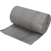 Industrial-Grade Fine Fibre Sorbent Rolls, Heavyweight, 150' L x 30" W, 70 gal. Absorbancy Haskins Industrial Inc.