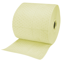 Rouleaux absorbants en fibres fines de calibre industriel, Lourd, 150' lo x 15" la, Absorption 35 gal. Haskins Industrial Inc.