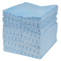 Premium Blue Bonded Sorbent Pads, Oil Only, 15" x 18", 30 gal. Absorbancy Haskins Industrial Inc.