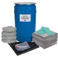 Shop Spill Kit, Universal, Drum, 30 US gal. Absorbancy Haskins Industrial Inc.