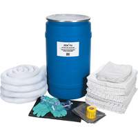 Trousse de lutte contre les d&eacute;versements de premi&egrave;re qualit&eacute;, Huile seulement, Baril, Absorbance de 30 gal. US Haskins Industrial Inc.