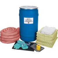 Premium Spill Kit, Hazmat, Drum, 30 US gal. Absorbancy Haskins Industrial Inc.