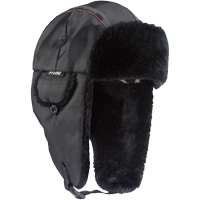 Chapeau de trappeur classique N-Ferno 6802, Doublure en Fourrure synth&eacute;tique, Moyen/Petit, Noir Haskins Industrial Inc.