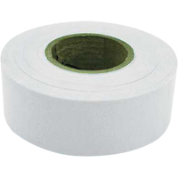 Flagging Tape, 1.2" W x 300' L, White Haskins Industrial Inc.