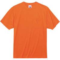GloWear 8089 Non-Certified T-Shirt, Polyester, Small, High Visibility Orange Haskins Industrial Inc.