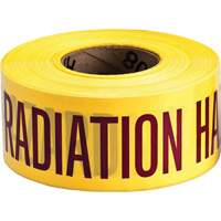 Ruban pour barricade, Anglais, 3" la x 1000' lo, 3 mils, Magenta/jaune Haskins Industrial Inc.