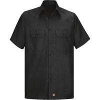 Short Sleeve Ripstop Shirt, Men's, 3X-Large, Black Haskins Industrial Inc.
