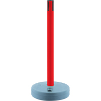 Outdoor TensaBarrier&reg; - Receiver Posts, 37" High, Red Haskins Industrial Inc.