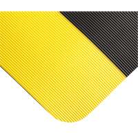 Double Duty Switchboard Mats No.720, Corrugated, 3' x 10' x 5/8", Black/Yellow, PVC Haskins Industrial Inc.