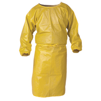 Blouse de protection Kleenguard contre la vaporisation de produits chimiques, Polypropyl&egrave;ne, Jaune, 34" la x 52" lo Haskins Industrial Inc.