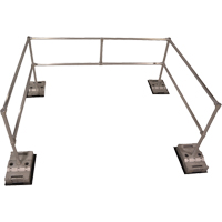 RoofGuard Classic System - Packaged Kits, Aluminum, 72" W x 108" L x 42" H Haskins Industrial Inc.