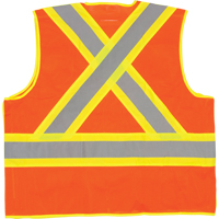 5-Point Tear-Away Premium Safety Vest , High Visibility Orange, Large/X-Large, Polyester Haskins Industrial Inc.