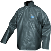 Journeyman Chemical Resistant Rain Jacket, Polyester, 4X-Large, Green Haskins Industrial Inc.