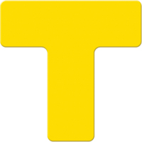 Marqueurs all&eacute;g&eacute;e/5S Armor Stripe, T, 6" lo x 6" la, Jaune, Plastique Haskins Industrial Inc.