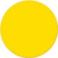 Marqueurs all&eacute;g&eacute;e/5S Armor Stripe, Cercle, 6" lo x 6" la, Jaune, Plastique Haskins Industrial Inc.