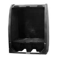 Spill Containment Sheds Without Drain, 61" L x 37.25" W x 72.75" H, 1000 lbs. Load Capacity Haskins Industrial Inc.