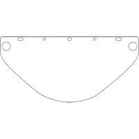 Visi&egrave;re d&eacute;coup&eacute;e &agrave; l'emporte-pi&egrave;ce Dynamic, PETG, Teinte Transparent Haskins Industrial Inc.