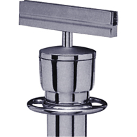 Sign Bracket for Portable Post, Satin Chrome Haskins Industrial Inc.