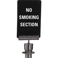"No Smoking" Crowd Control Sign, 11" x 7", Plastic, English Haskins Industrial Inc.