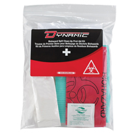 Trousse de premiers soins pour nettoyage de biorisques Dynamic, Dispositif m&eacute;dical Classe 1, Sac en plastique refermable Haskins Industrial Inc.