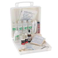 Trousse de premiers soins des brûlures pour soudeurs Dynamic, Dispositif m&eacute;dical Classe 1, Boîte en plastique Haskins Industrial Inc.