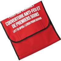 Couverture anti-feu avec sac de nylon Dynamic, Laine, 60" lo x 71" la Haskins Industrial Inc.