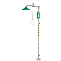 Douche de rinçage sur plancher, Socle Haskins Industrial Inc.