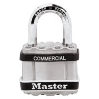 Cadenas lamin&eacute;, Argent, Cl&eacute;s diff&eacute;rentes, Acier lamin&eacute;, Largeur de 1-3/4" Haskins Industrial Inc.