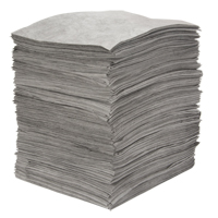 Premium Meltblown Sorbent Pads, Universal, 15" x 18", 30 gal. Absorbancy Haskins Industrial Inc.
