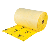 Rouleaux d'avertissement de premi&egrave;re qualit&eacute; - absorbants haute visibilit&eacute;, Lourd, 150' lo x 24" la, Absorption 37,6 gal. Haskins Industrial Inc.