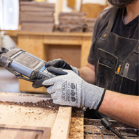 Gants r&eacute;sistants aux coupures, Taille Petit/7, Calibre 10, Rev&ecirc;tement Mousse de nitrile, Enveloppe en Dyneema, ASTM ANSI niveau A3/EN 388 niveau C Haskins Industrial Inc.