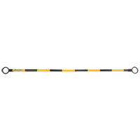 Telescopic Barricade Bar, 85" Extended Length, Black/Yellow Haskins Industrial Inc.