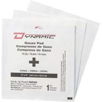 Gaze Dynamic, Tampon, 4" lo x 4" la, St&eacute;rile, Dispositif m&eacute;dical Classe 1 Haskins Industrial Inc.