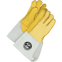 Welding Gloves, Grain Cowhide/Grain Deerskin, Size Large/10 Haskins Industrial Inc.